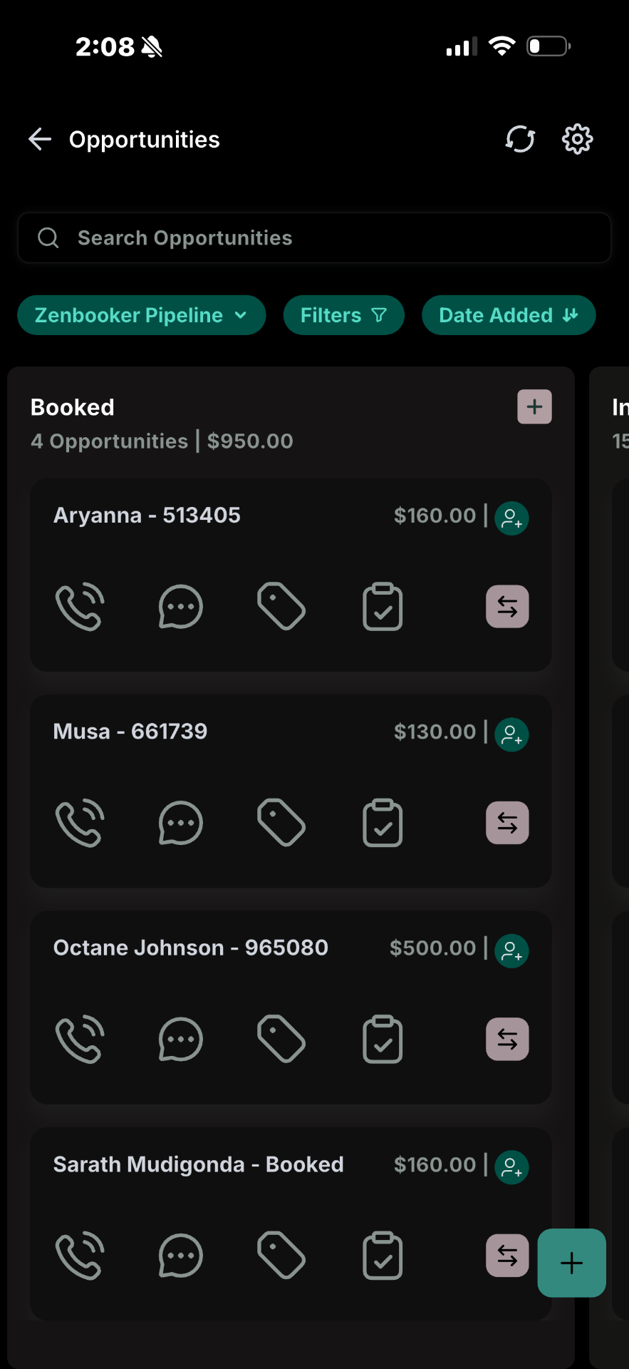Booked pipeline